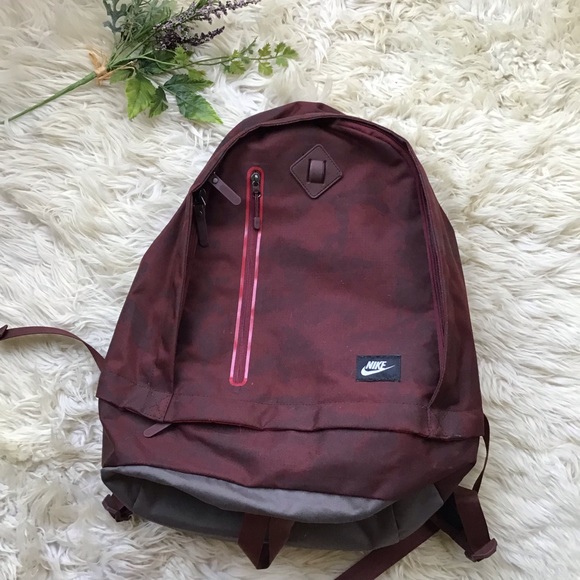 nike red camo backpack